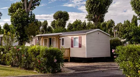 Mobil home au camping Les Sables du Midi